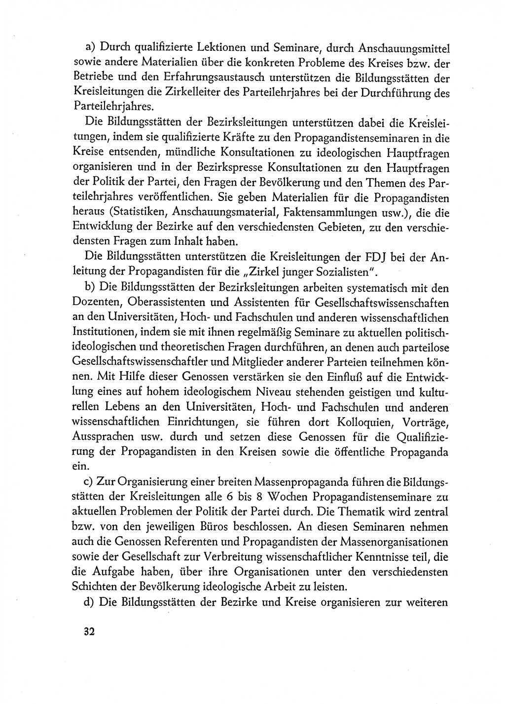 Dokumente der Sozialistischen Einheitspartei Deutschlands (SED) [Deutsche Demokratische Republik (DDR)] 1962-1963, Seite 32 (Dok. SED DDR 1962-1963, S. 32)
