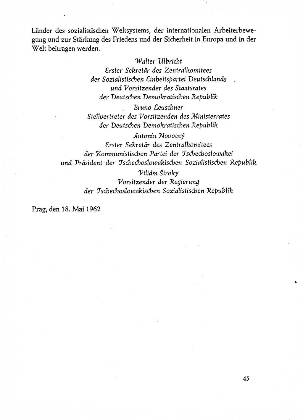Dokumente der Sozialistischen Einheitspartei Deutschlands (SED) [Deutsche Demokratische Republik (DDR)] 1962-1963, Seite 45 (Dok. SED DDR 1962-1963, S. 45)