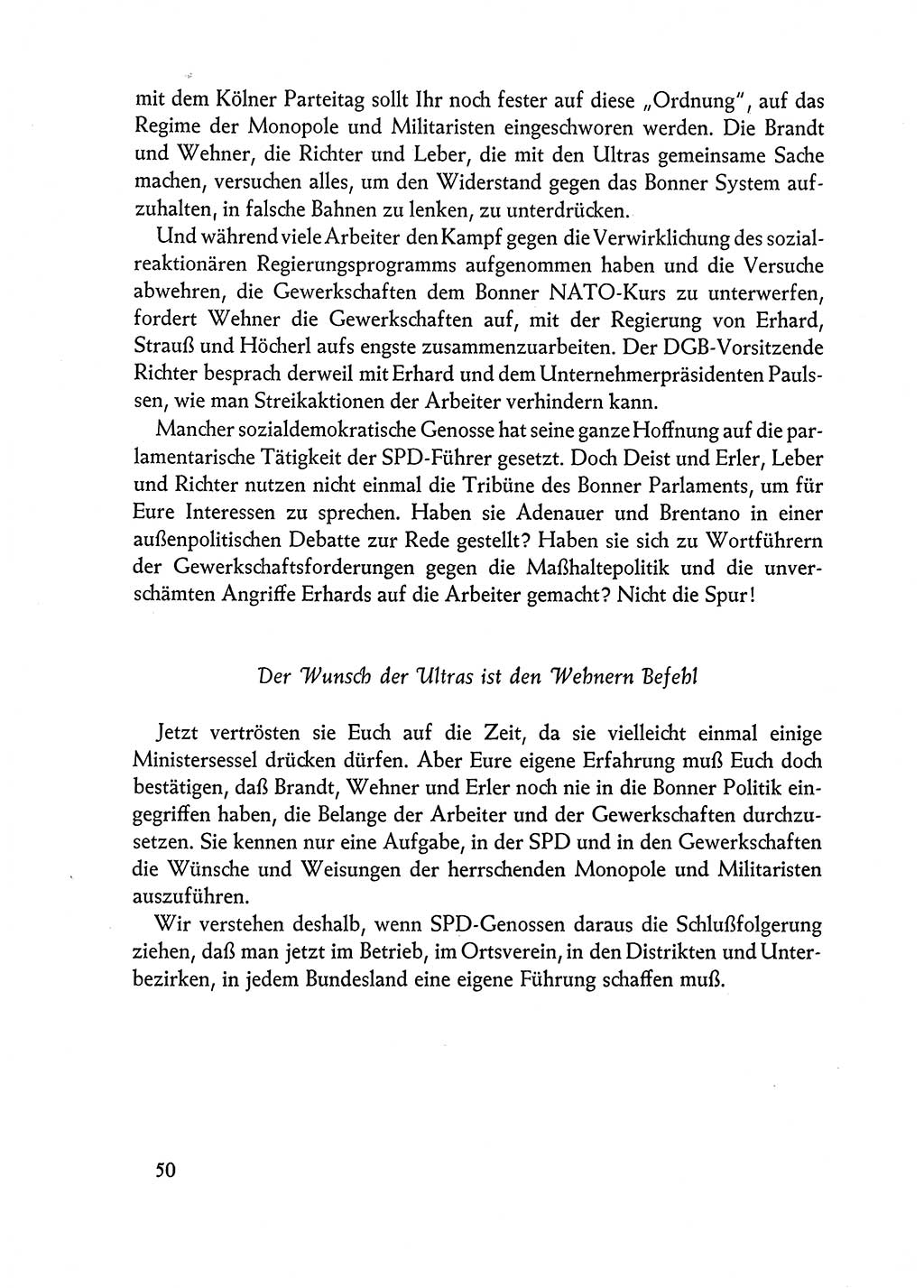 Dokumente der Sozialistischen Einheitspartei Deutschlands (SED) [Deutsche Demokratische Republik (DDR)] 1962-1963, Seite 50 (Dok. SED DDR 1962-1963, S. 50)