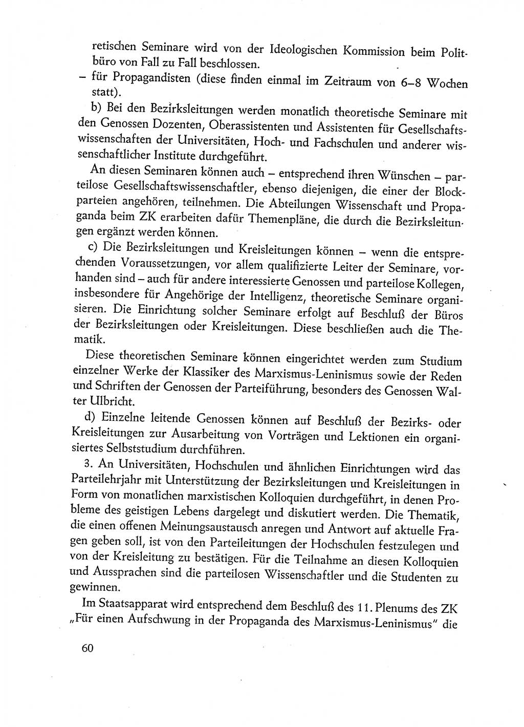 Dokumente der Sozialistischen Einheitspartei Deutschlands (SED) [Deutsche Demokratische Republik (DDR)] 1962-1963, Seite 60 (Dok. SED DDR 1962-1963, S. 60)