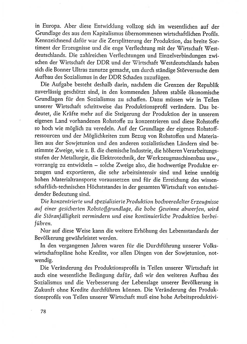 Dokumente der Sozialistischen Einheitspartei Deutschlands (SED) [Deutsche Demokratische Republik (DDR)] 1962-1963, Seite 78 (Dok. SED DDR 1962-1963, S. 78)