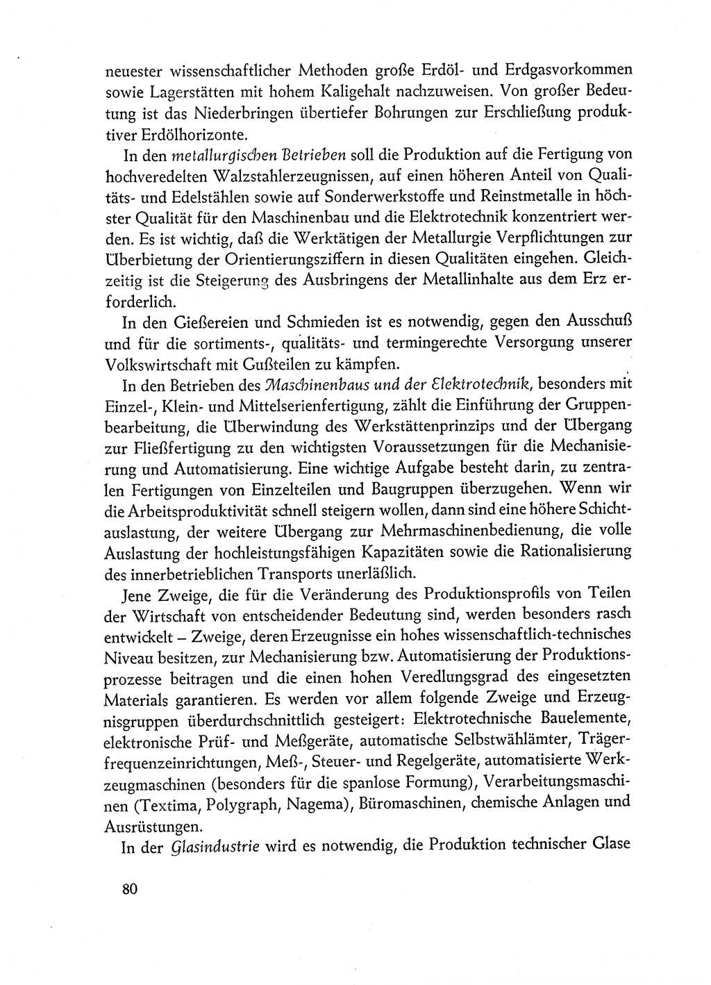 Dokumente der Sozialistischen Einheitspartei Deutschlands (SED) [Deutsche Demokratische Republik (DDR)] 1962-1963, Seite 80 (Dok. SED DDR 1962-1963, S. 80)