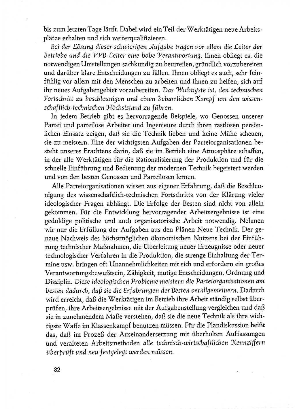 Dokumente der Sozialistischen Einheitspartei Deutschlands (SED) [Deutsche Demokratische Republik (DDR)] 1962-1963, Seite 82 (Dok. SED DDR 1962-1963, S. 82)