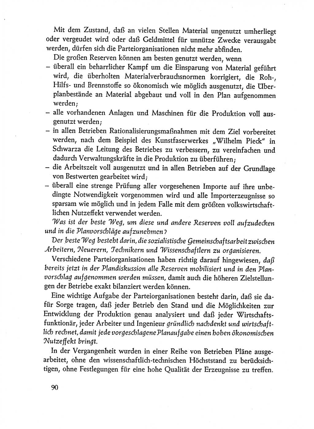 Dokumente der Sozialistischen Einheitspartei Deutschlands (SED) [Deutsche Demokratische Republik (DDR)] 1962-1963, Seite 90 (Dok. SED DDR 1962-1963, S. 90)