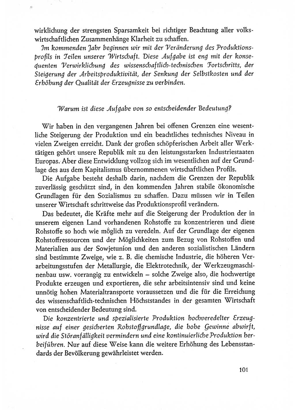 Dokumente der Sozialistischen Einheitspartei Deutschlands (SED) [Deutsche Demokratische Republik (DDR)] 1962-1963, Seite 101 (Dok. SED DDR 1962-1963, S. 101)