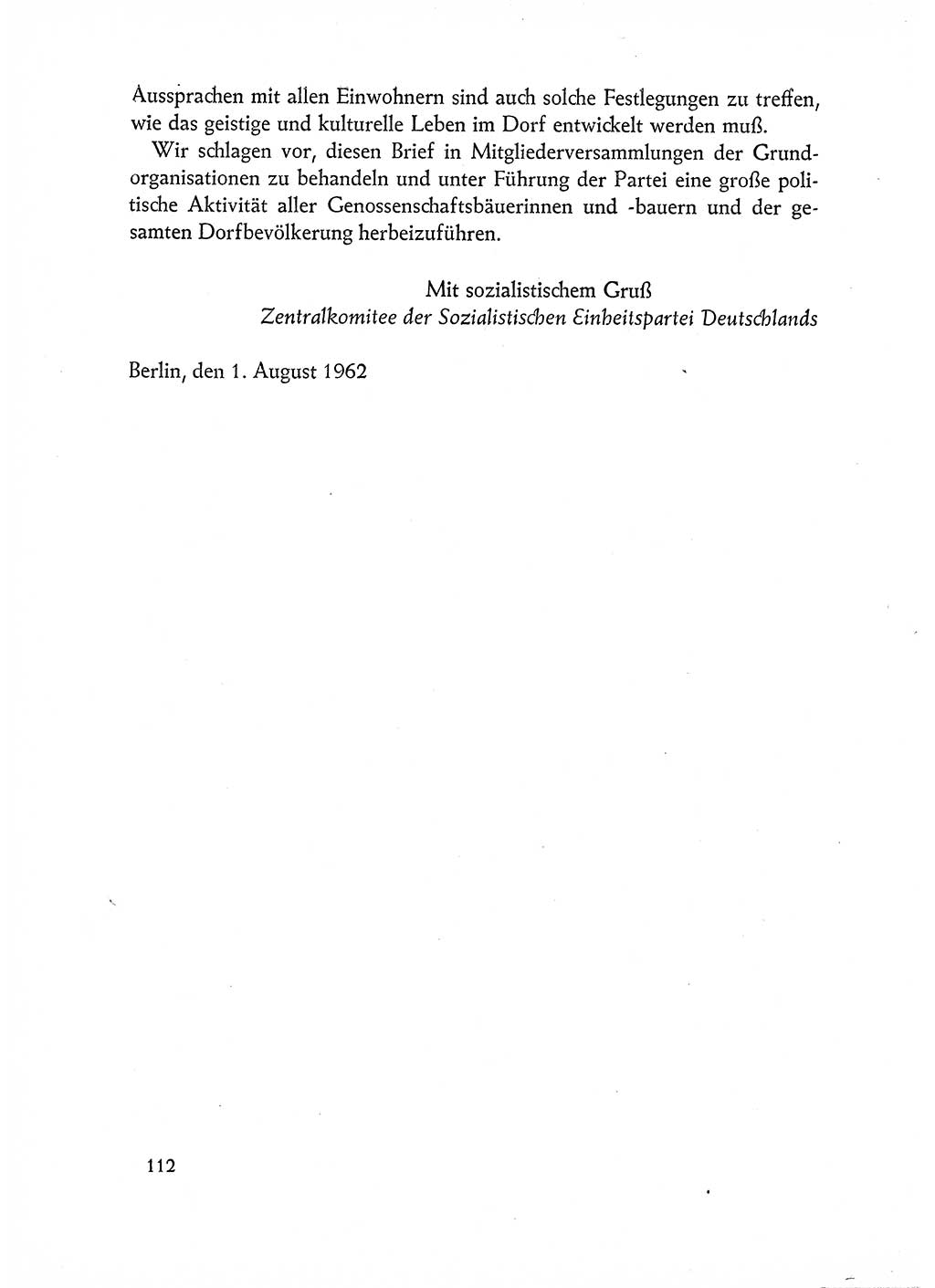 Dokumente der Sozialistischen Einheitspartei Deutschlands (SED) [Deutsche Demokratische Republik (DDR)] 1962-1963, Seite 112 (Dok. SED DDR 1962-1963, S. 112)