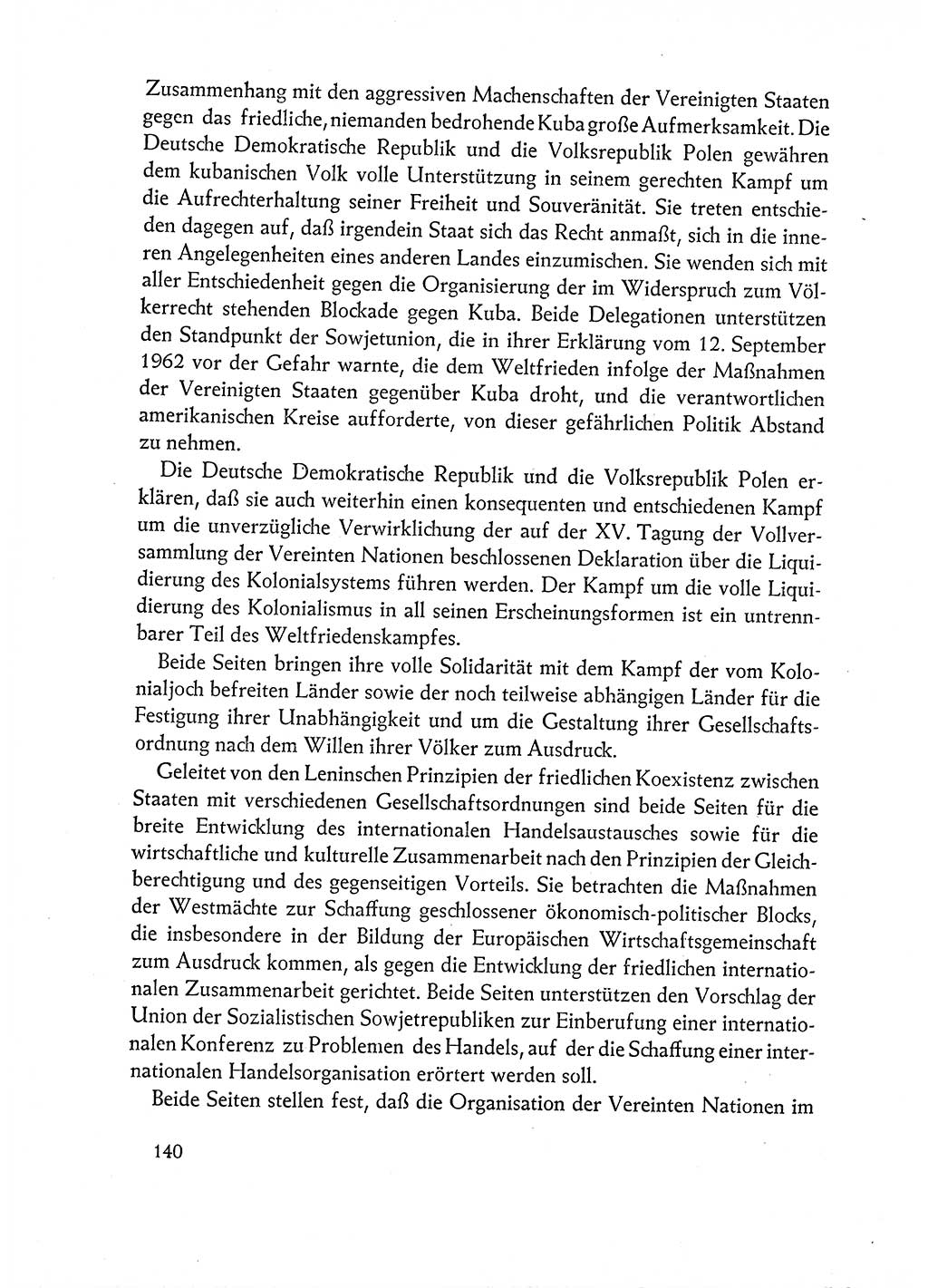 Dokumente der Sozialistischen Einheitspartei Deutschlands (SED) [Deutsche Demokratische Republik (DDR)] 1962-1963, Seite 140 (Dok. SED DDR 1962-1963, S. 140)