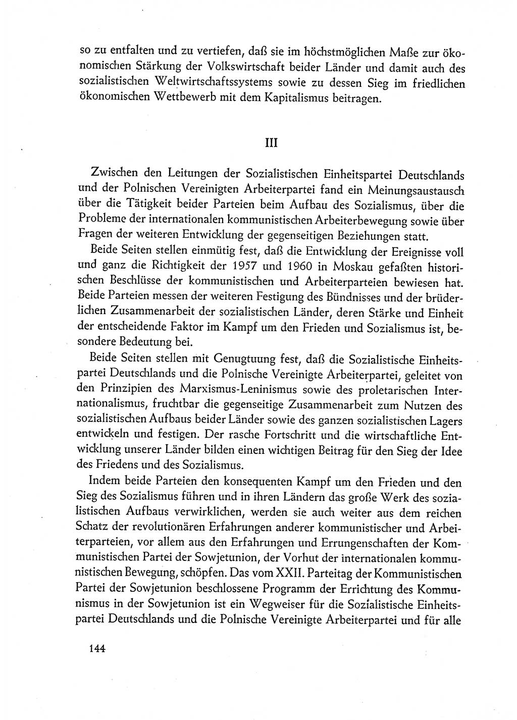 Dokumente der Sozialistischen Einheitspartei Deutschlands (SED) [Deutsche Demokratische Republik (DDR)] 1962-1963, Seite 144 (Dok. SED DDR 1962-1963, S. 144)