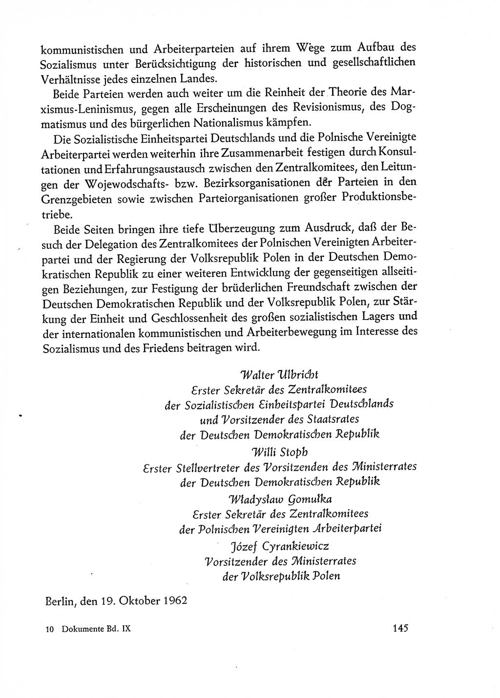 Dokumente der Sozialistischen Einheitspartei Deutschlands (SED) [Deutsche Demokratische Republik (DDR)] 1962-1963, Seite 145 (Dok. SED DDR 1962-1963, S. 145)