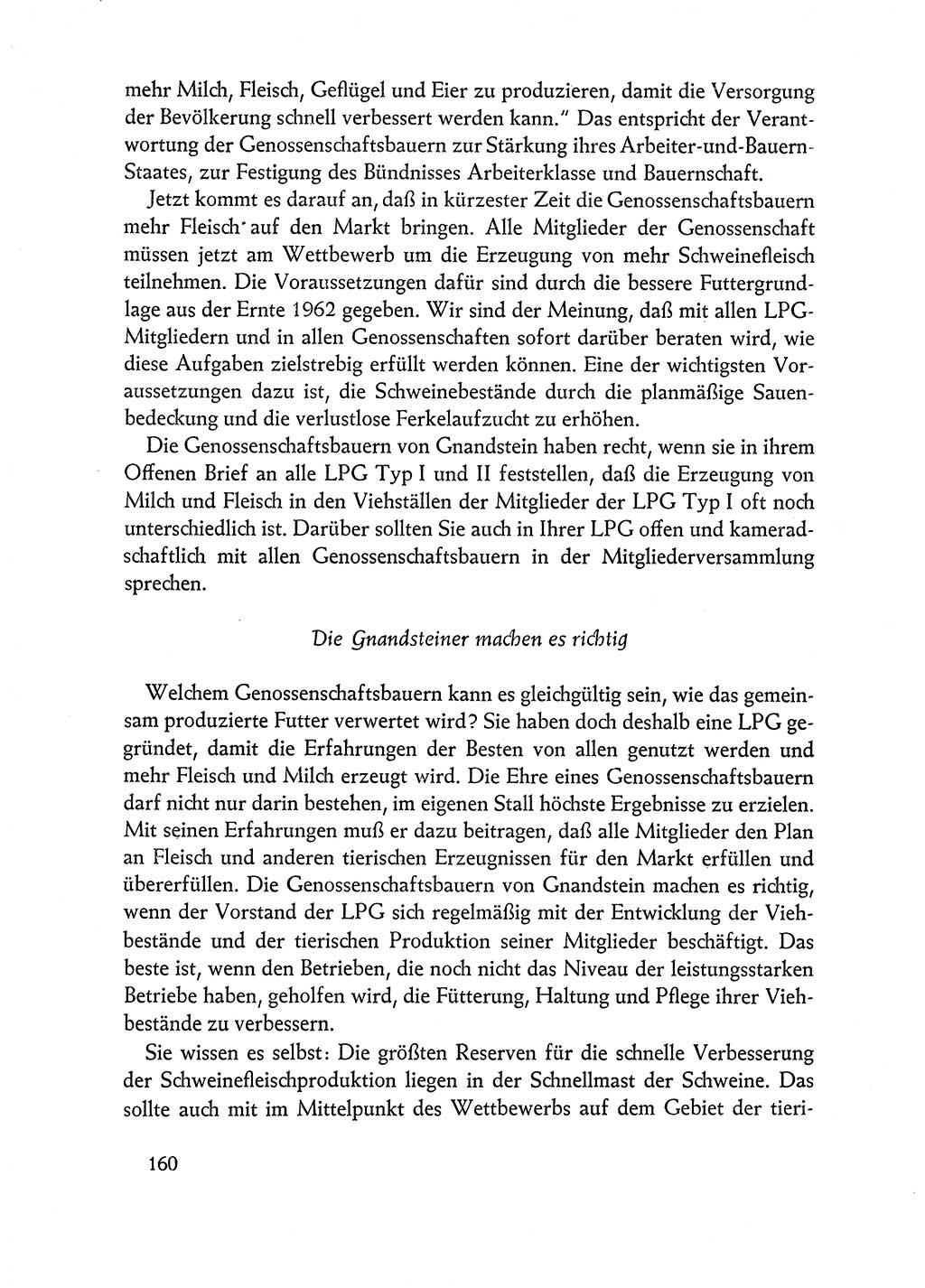 Dokumente der Sozialistischen Einheitspartei Deutschlands (SED) [Deutsche Demokratische Republik (DDR)] 1962-1963, Seite 160 (Dok. SED DDR 1962-1963, S. 160)