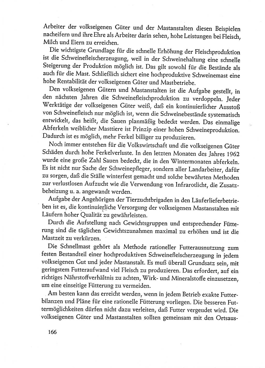 Dokumente der Sozialistischen Einheitspartei Deutschlands (SED) [Deutsche Demokratische Republik (DDR)] 1962-1963, Seite 166 (Dok. SED DDR 1962-1963, S. 166)