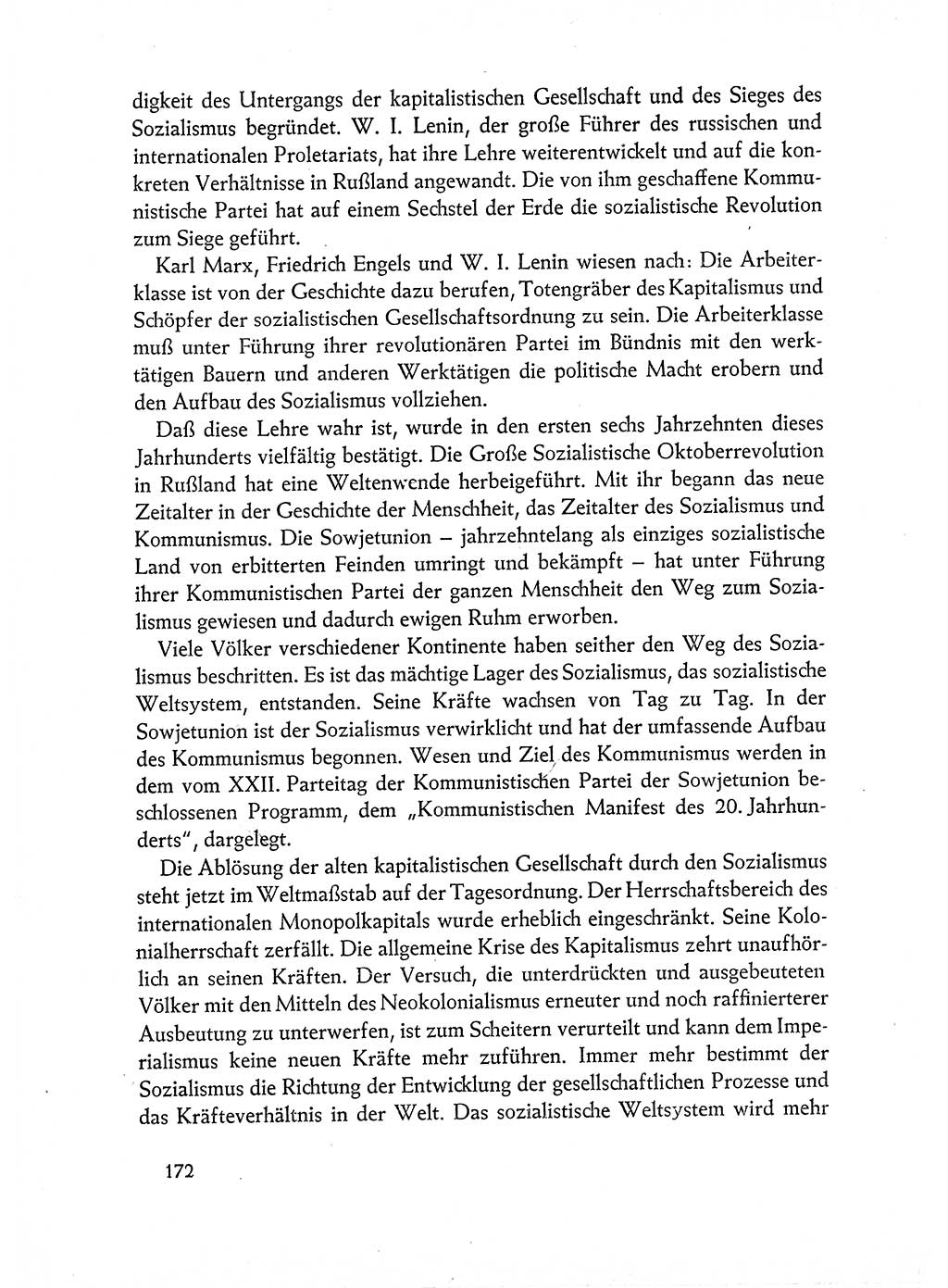 Dokumente der Sozialistischen Einheitspartei Deutschlands (SED) [Deutsche Demokratische Republik (DDR)] 1962-1963, Seite 172 (Dok. SED DDR 1962-1963, S. 172)