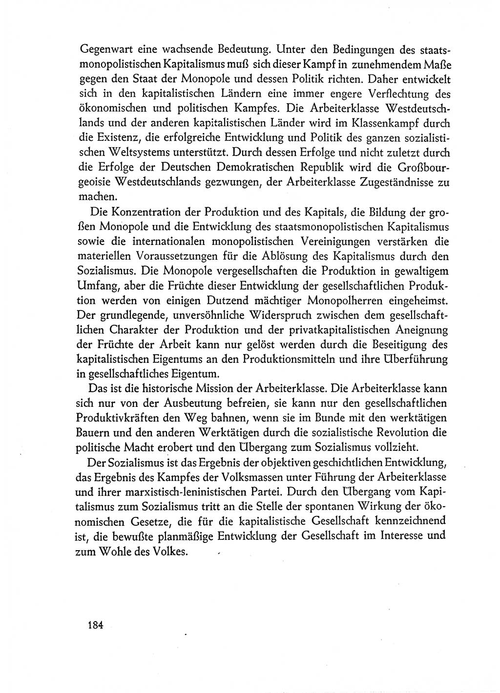 Dokumente der Sozialistischen Einheitspartei Deutschlands (SED) [Deutsche Demokratische Republik (DDR)] 1962-1963, Seite 184 (Dok. SED DDR 1962-1963, S. 184)