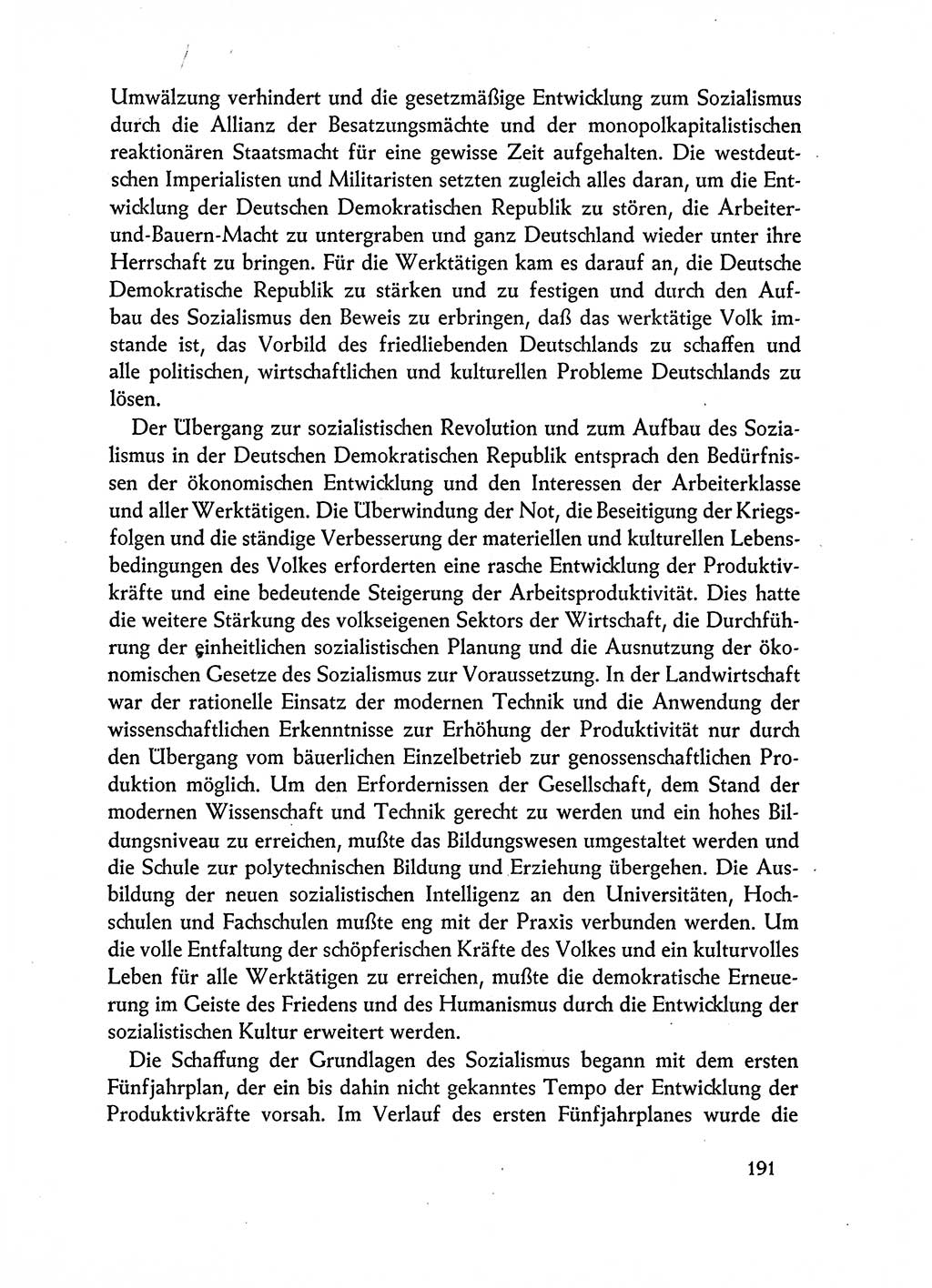 Dokumente der Sozialistischen Einheitspartei Deutschlands (SED) [Deutsche Demokratische Republik (DDR)] 1962-1963, Seite 191 (Dok. SED DDR 1962-1963, S. 191)