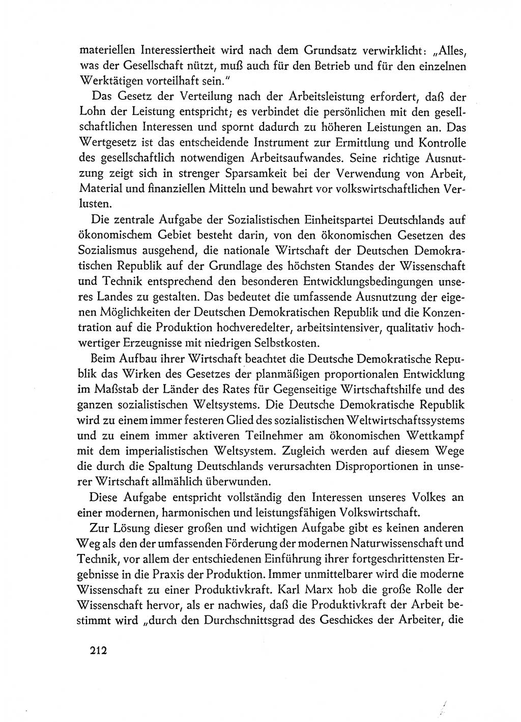 Dokumente der Sozialistischen Einheitspartei Deutschlands (SED) [Deutsche Demokratische Republik (DDR)] 1962-1963, Seite 212 (Dok. SED DDR 1962-1963, S. 212)