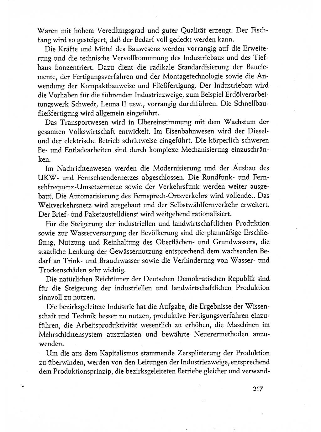 Dokumente der Sozialistischen Einheitspartei Deutschlands (SED) [Deutsche Demokratische Republik (DDR)] 1962-1963, Seite 217 (Dok. SED DDR 1962-1963, S. 217)
