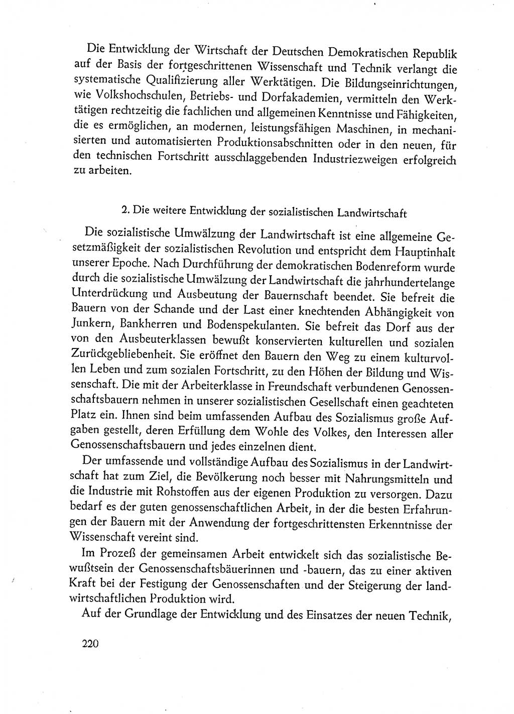 Dokumente der Sozialistischen Einheitspartei Deutschlands (SED) [Deutsche Demokratische Republik (DDR)] 1962-1963, Seite 220 (Dok. SED DDR 1962-1963, S. 220)