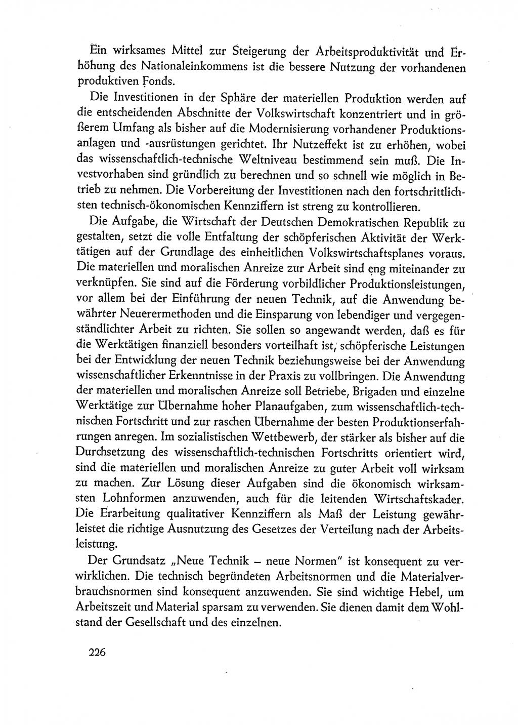 Dokumente der Sozialistischen Einheitspartei Deutschlands (SED) [Deutsche Demokratische Republik (DDR)] 1962-1963, Seite 226 (Dok. SED DDR 1962-1963, S. 226)