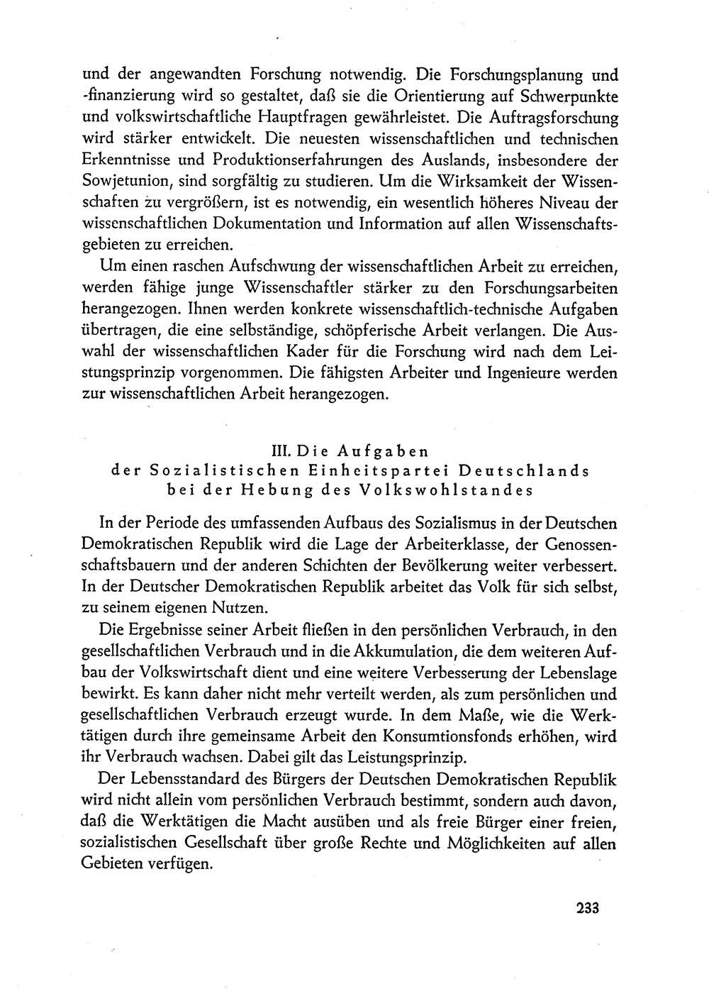 Dokumente der Sozialistischen Einheitspartei Deutschlands (SED) [Deutsche Demokratische Republik (DDR)] 1962-1963, Seite 233 (Dok. SED DDR 1962-1963, S. 233)