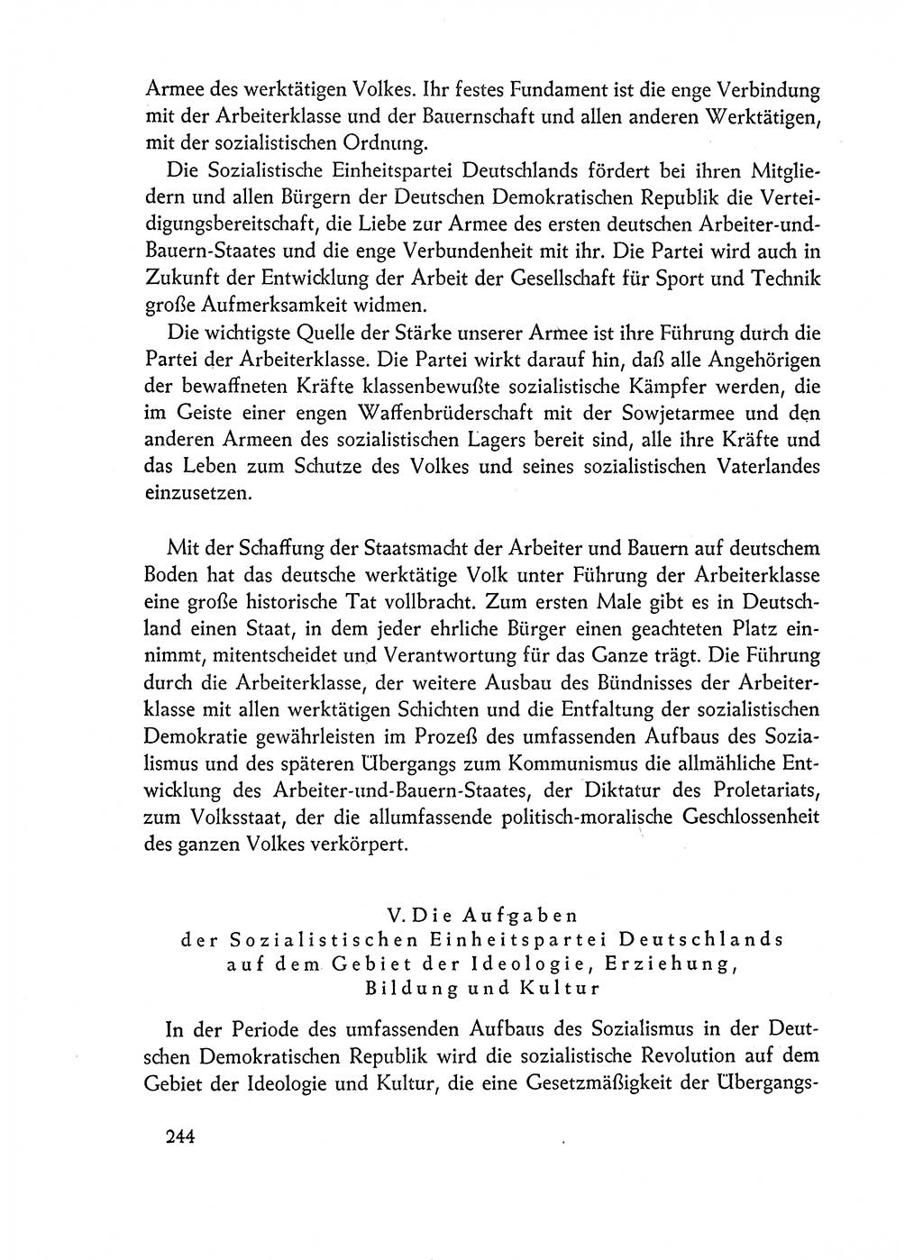 Dokumente der Sozialistischen Einheitspartei Deutschlands (SED) [Deutsche Demokratische Republik (DDR)] 1962-1963, Seite 244 (Dok. SED DDR 1962-1963, S. 244)