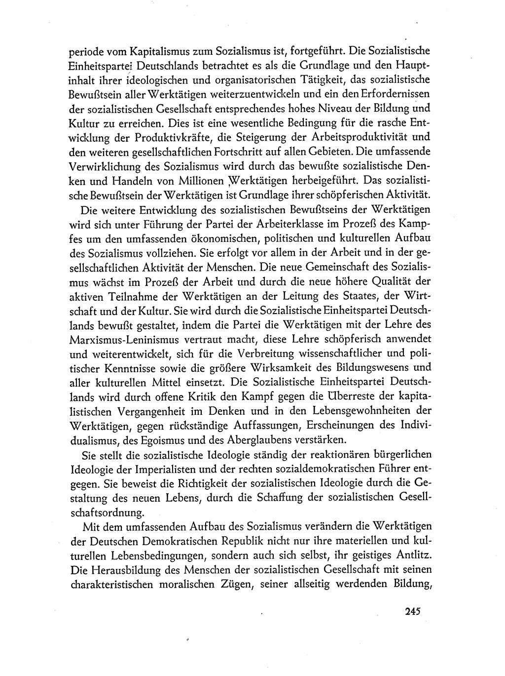 Dokumente der Sozialistischen Einheitspartei Deutschlands (SED) [Deutsche Demokratische Republik (DDR)] 1962-1963, Seite 245 (Dok. SED DDR 1962-1963, S. 245)