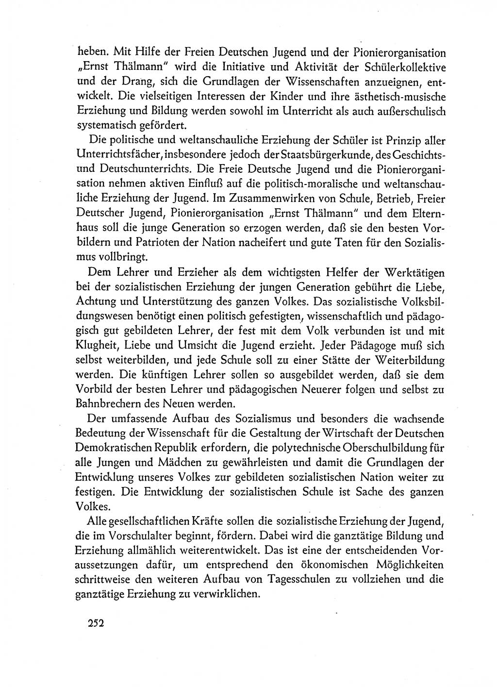 Dokumente der Sozialistischen Einheitspartei Deutschlands (SED) [Deutsche Demokratische Republik (DDR)] 1962-1963, Seite 252 (Dok. SED DDR 1962-1963, S. 252)