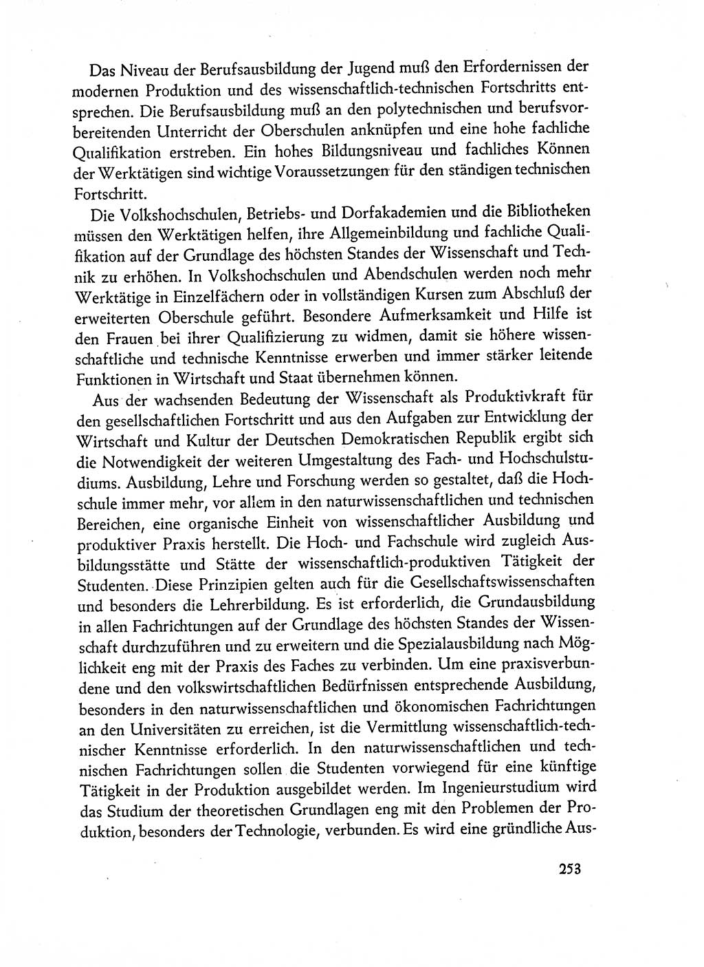 Dokumente der Sozialistischen Einheitspartei Deutschlands (SED) [Deutsche Demokratische Republik (DDR)] 1962-1963, Seite 253 (Dok. SED DDR 1962-1963, S. 253)