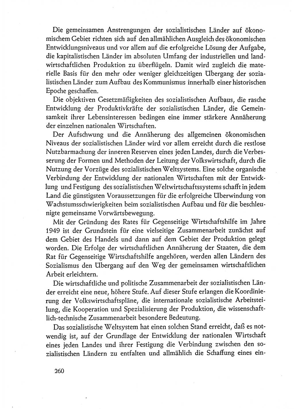 Dokumente der Sozialistischen Einheitspartei Deutschlands (SED) [Deutsche Demokratische Republik (DDR)] 1962-1963, Seite 260 (Dok. SED DDR 1962-1963, S. 260)