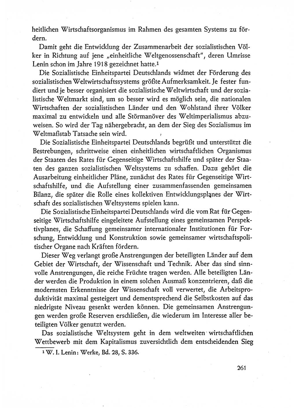 Dokumente der Sozialistischen Einheitspartei Deutschlands (SED) [Deutsche Demokratische Republik (DDR)] 1962-1963, Seite 261 (Dok. SED DDR 1962-1963, S. 261)
