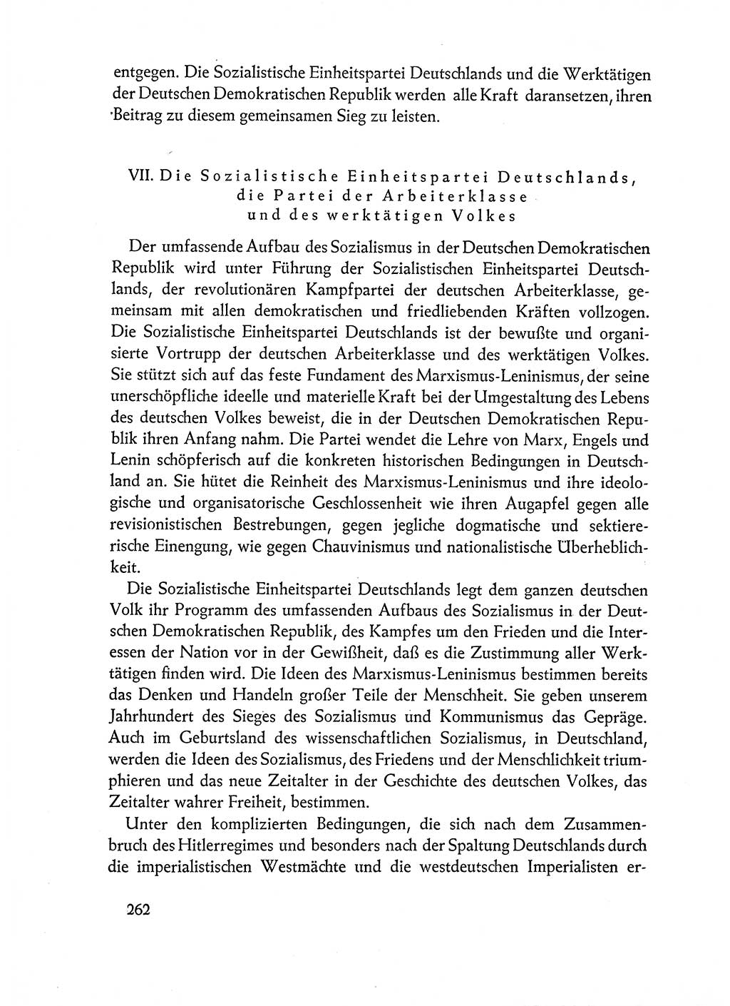Dokumente der Sozialistischen Einheitspartei Deutschlands (SED) [Deutsche Demokratische Republik (DDR)] 1962-1963, Seite 262 (Dok. SED DDR 1962-1963, S. 262)