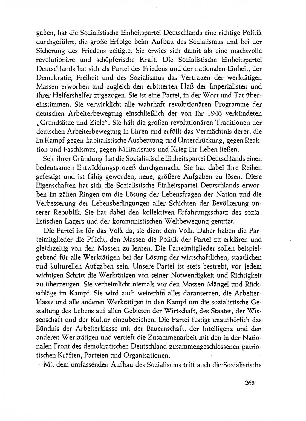 Dokumente der Sozialistischen Einheitspartei Deutschlands (SED) [Deutsche Demokratische Republik (DDR)] 1962-1963, Seite 263 (Dok. SED DDR 1962-1963, S. 263)