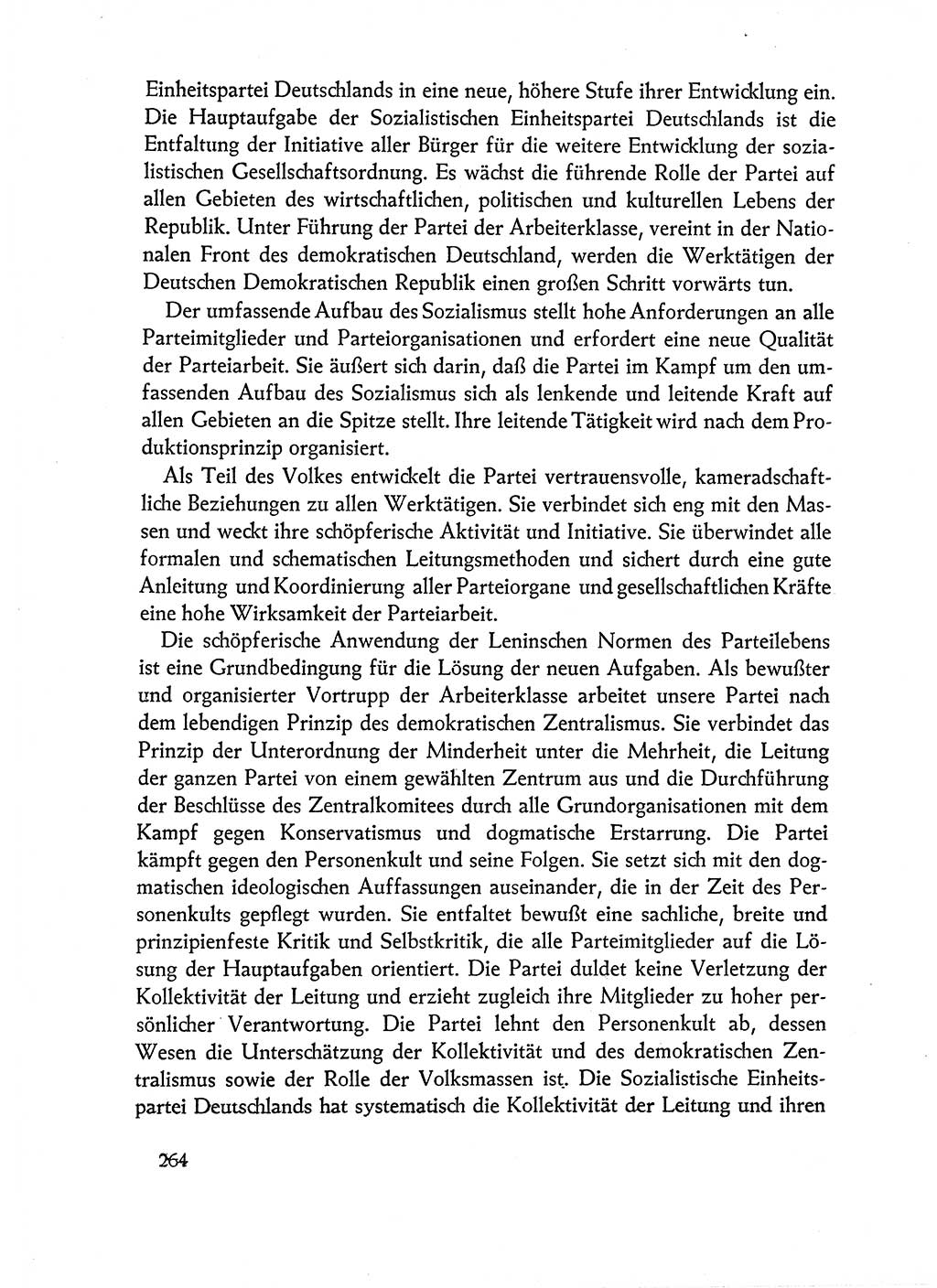 Dokumente der Sozialistischen Einheitspartei Deutschlands (SED) [Deutsche Demokratische Republik (DDR)] 1962-1963, Seite 264 (Dok. SED DDR 1962-1963, S. 264)