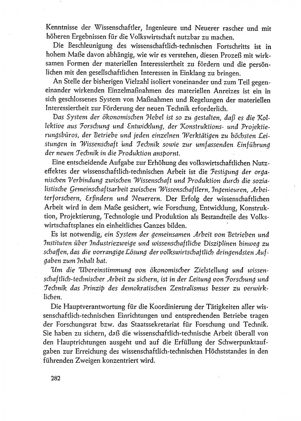 Dokumente der Sozialistischen Einheitspartei Deutschlands (SED) [Deutsche Demokratische Republik (DDR)] 1962-1963, Seite 282 (Dok. SED DDR 1962-1963, S. 282)