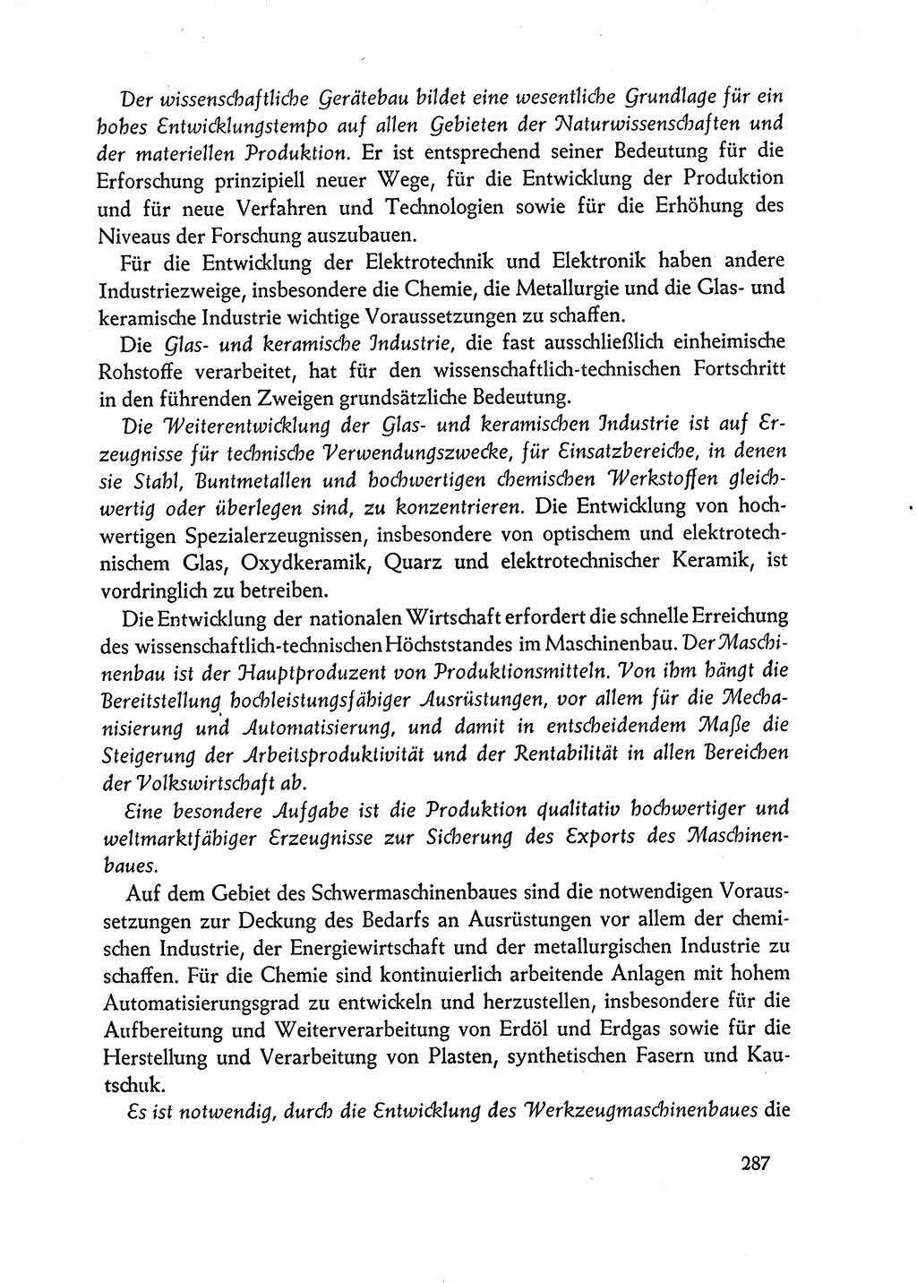 Dokumente der Sozialistischen Einheitspartei Deutschlands (SED) [Deutsche Demokratische Republik (DDR)] 1962-1963, Seite 287 (Dok. SED DDR 1962-1963, S. 287)