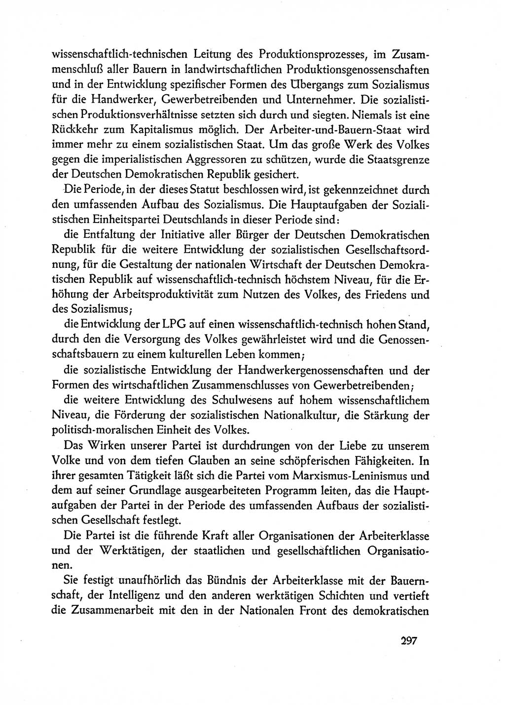 Dokumente der Sozialistischen Einheitspartei Deutschlands (SED) [Deutsche Demokratische Republik (DDR)] 1962-1963, Seite 297 (Dok. SED DDR 1962-1963, S. 297)