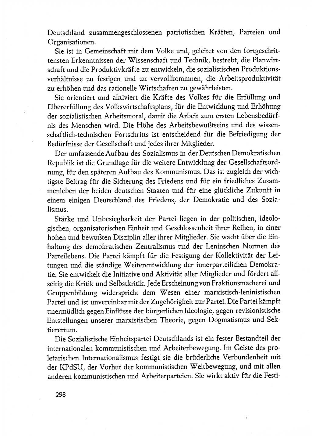 Dokumente der Sozialistischen Einheitspartei Deutschlands (SED) [Deutsche Demokratische Republik (DDR)] 1962-1963, Seite 298 (Dok. SED DDR 1962-1963, S. 298)