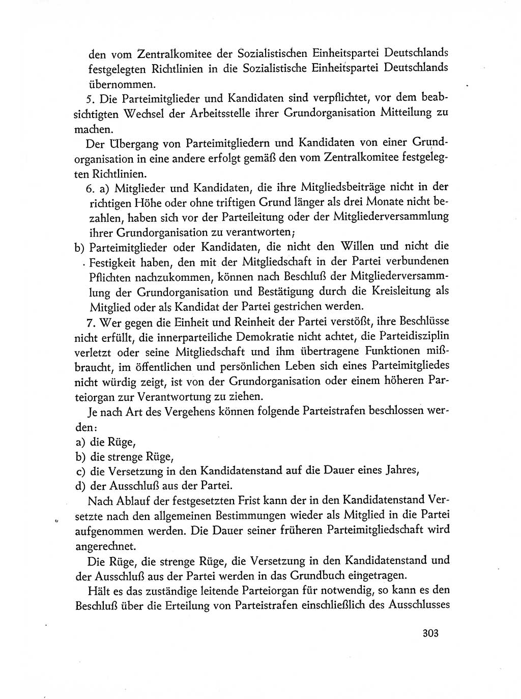 Dokumente der Sozialistischen Einheitspartei Deutschlands (SED) [Deutsche Demokratische Republik (DDR)] 1962-1963, Seite 303 (Dok. SED DDR 1962-1963, S. 303)