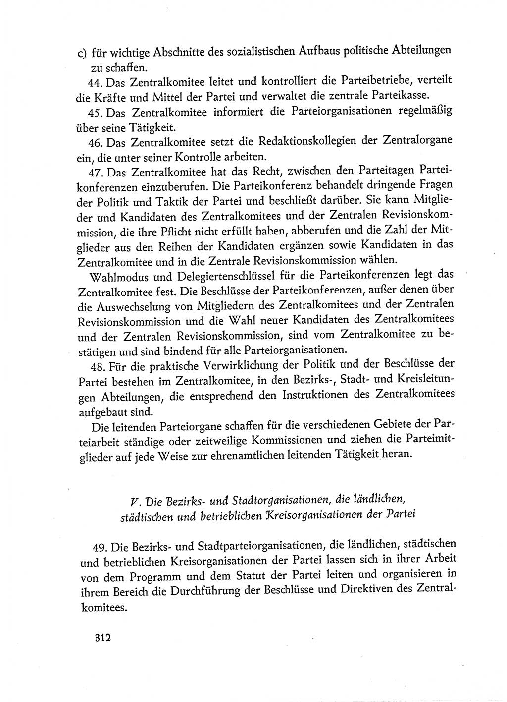 Dokumente der Sozialistischen Einheitspartei Deutschlands (SED) [Deutsche Demokratische Republik (DDR)] 1962-1963, Seite 312 (Dok. SED DDR 1962-1963, S. 312)