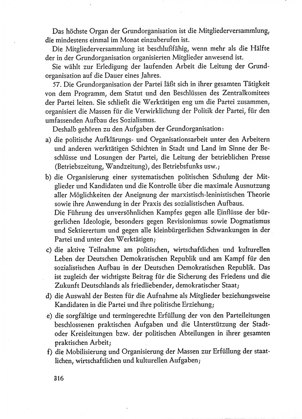 Dokumente der Sozialistischen Einheitspartei Deutschlands (SED) [Deutsche Demokratische Republik (DDR)] 1962-1963, Seite 316 (Dok. SED DDR 1962-1963, S. 316)