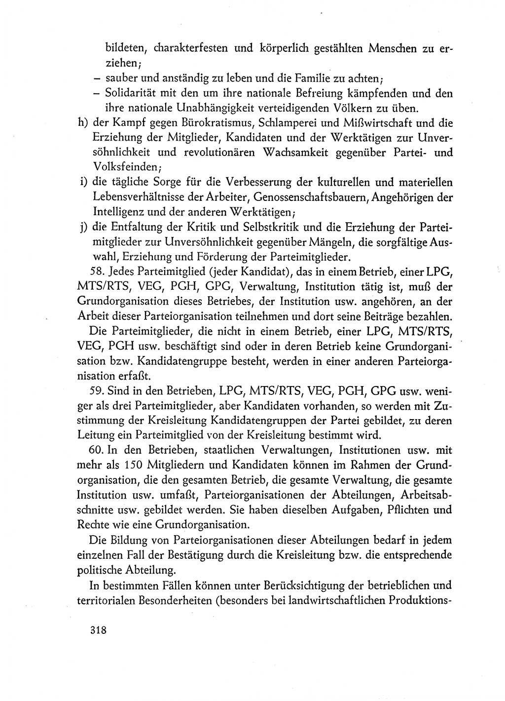 Dokumente der Sozialistischen Einheitspartei Deutschlands (SED) [Deutsche Demokratische Republik (DDR)] 1962-1963, Seite 318 (Dok. SED DDR 1962-1963, S. 318)