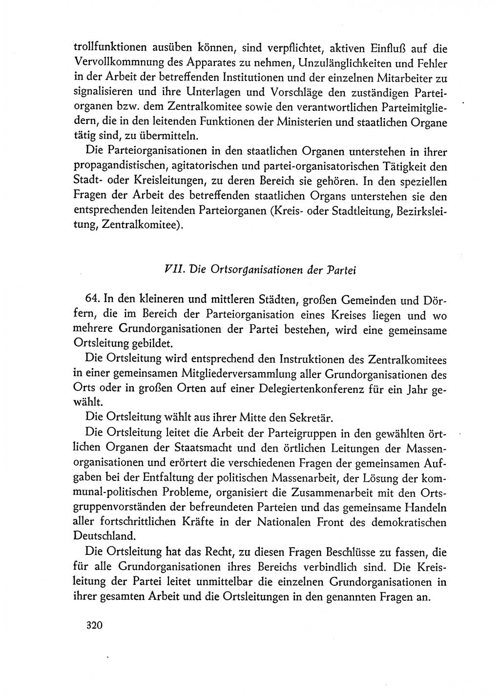 Dokumente der Sozialistischen Einheitspartei Deutschlands (SED) [Deutsche Demokratische Republik (DDR)] 1962-1963, Seite 320 (Dok. SED DDR 1962-1963, S. 320)