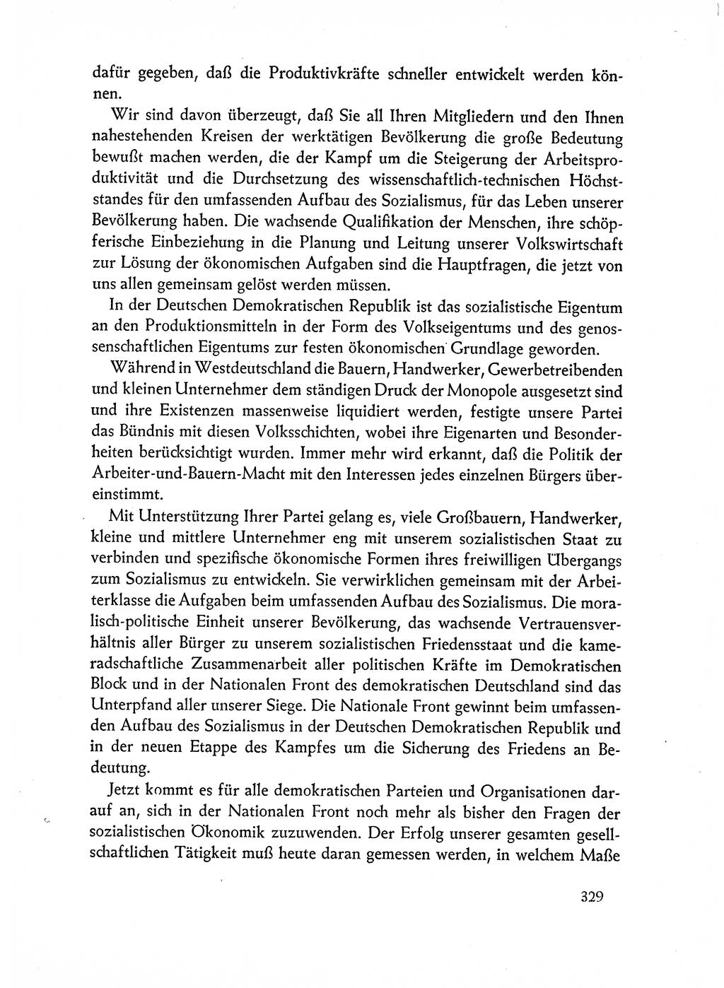 Dokumente der Sozialistischen Einheitspartei Deutschlands (SED) [Deutsche Demokratische Republik (DDR)] 1962-1963, Seite 329 (Dok. SED DDR 1962-1963, S. 329)