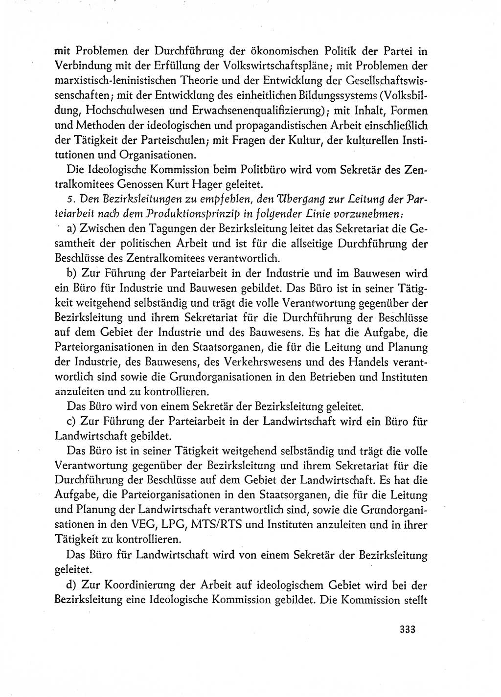Dokumente der Sozialistischen Einheitspartei Deutschlands (SED) [Deutsche Demokratische Republik (DDR)] 1962-1963, Seite 333 (Dok. SED DDR 1962-1963, S. 333)