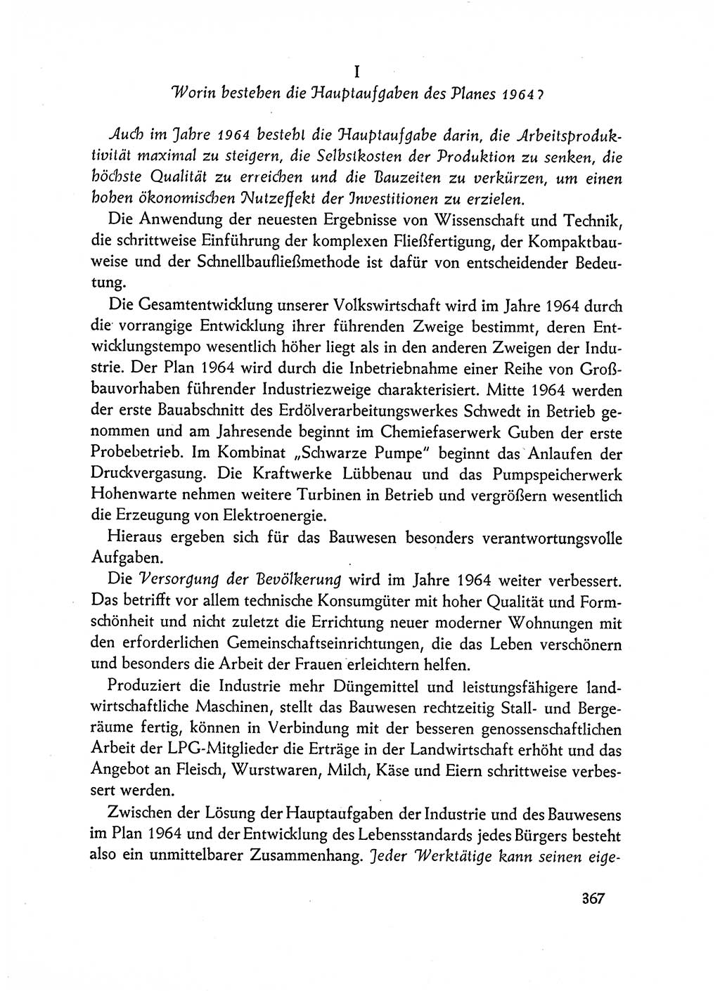 Dokumente der Sozialistischen Einheitspartei Deutschlands (SED) [Deutsche Demokratische Republik (DDR)] 1962-1963, Seite 367 (Dok. SED DDR 1962-1963, S. 367)