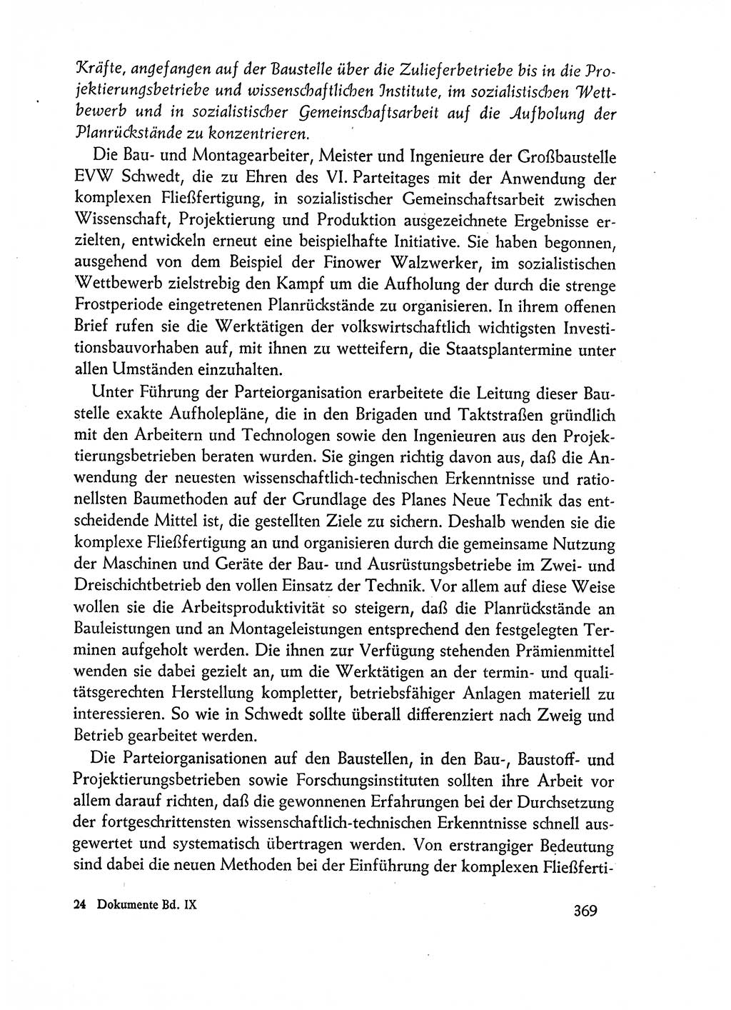 Dokumente der Sozialistischen Einheitspartei Deutschlands (SED) [Deutsche Demokratische Republik (DDR)] 1962-1963, Seite 369 (Dok. SED DDR 1962-1963, S. 369)