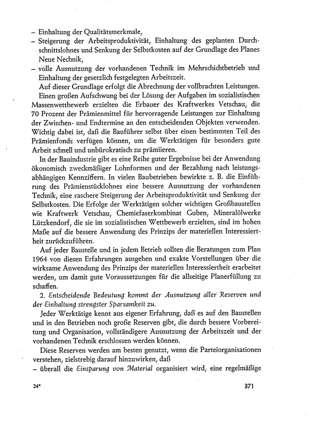 Dokumente der Sozialistischen Einheitspartei Deutschlands (SED) [Deutsche Demokratische Republik (DDR)] 1962-1963, Seite 371 (Dok. SED DDR 1962-1963, S. 371)