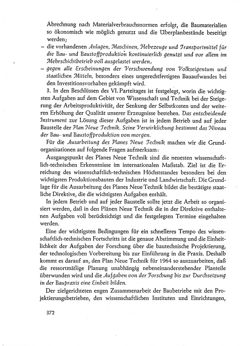 Dokumente der Sozialistischen Einheitspartei Deutschlands (SED) [Deutsche Demokratische Republik (DDR)] 1962-1963, Seite 372 (Dok. SED DDR 1962-1963, S. 372)