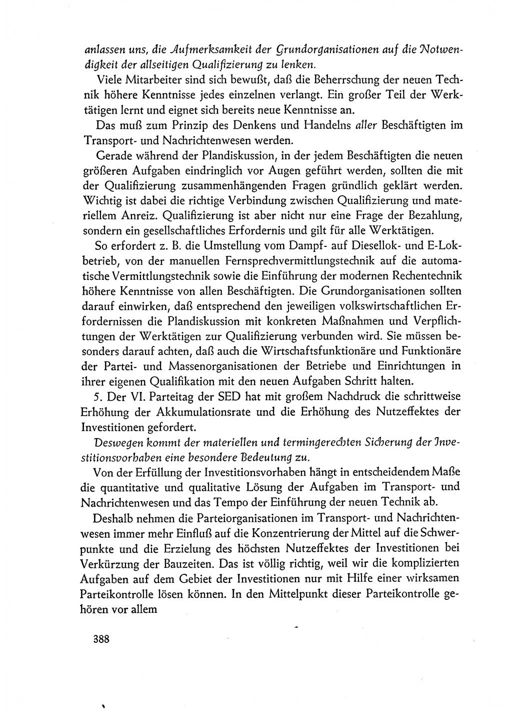 Dokumente der Sozialistischen Einheitspartei Deutschlands (SED) [Deutsche Demokratische Republik (DDR)] 1962-1963, Seite 388 (Dok. SED DDR 1962-1963, S. 388)