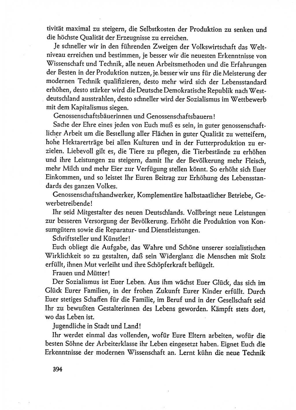 Dokumente der Sozialistischen Einheitspartei Deutschlands (SED) [Deutsche Demokratische Republik (DDR)] 1962-1963, Seite 394 (Dok. SED DDR 1962-1963, S. 394)