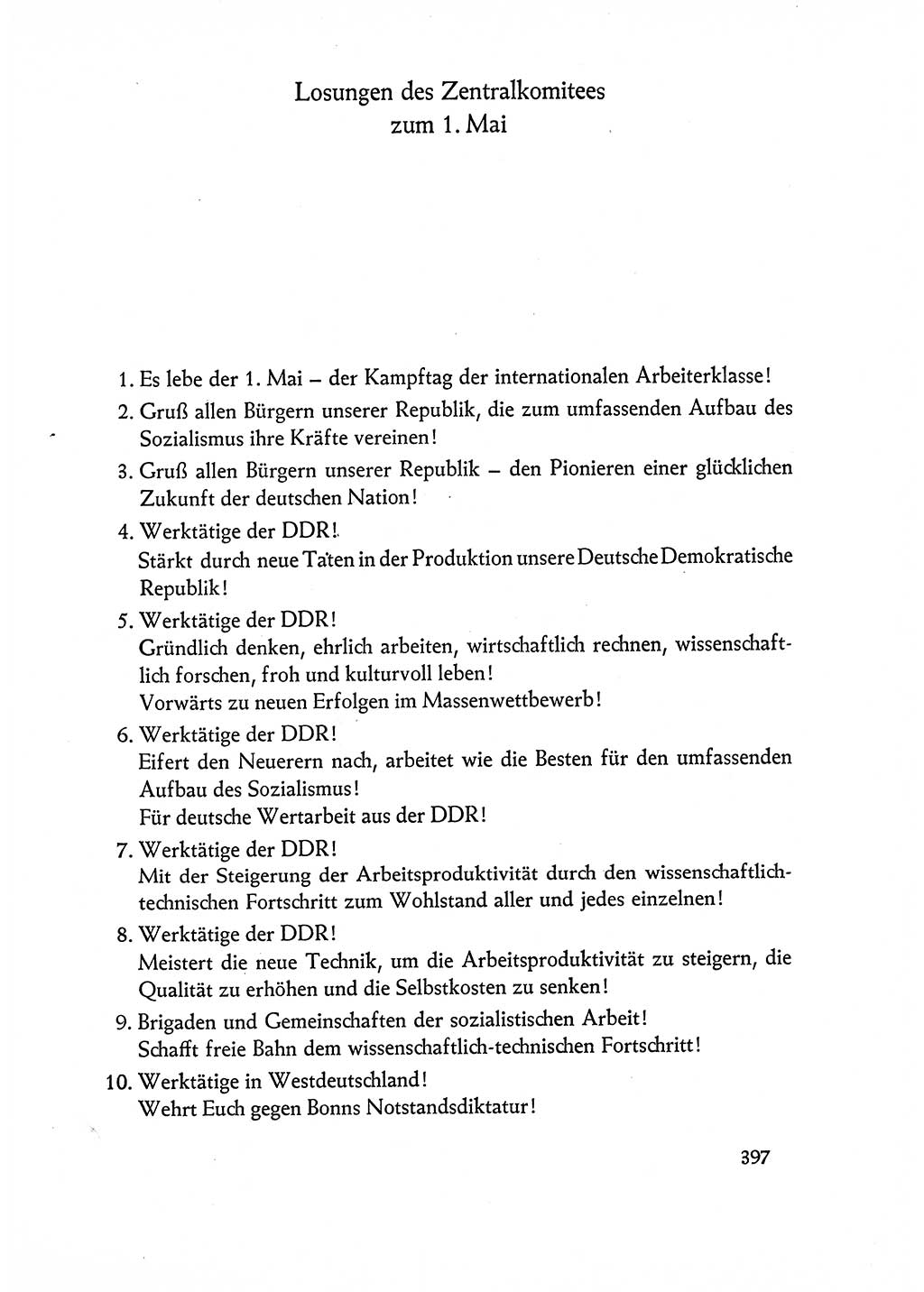 Dokumente der Sozialistischen Einheitspartei Deutschlands (SED) [Deutsche Demokratische Republik (DDR)] 1962-1963, Seite 397 (Dok. SED DDR 1962-1963, S. 397)